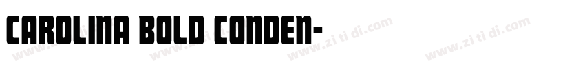 Carolina Bold Conden字体转换